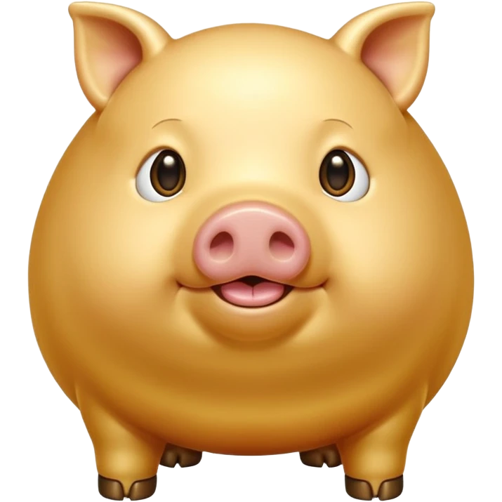 황금색 되지 emoji