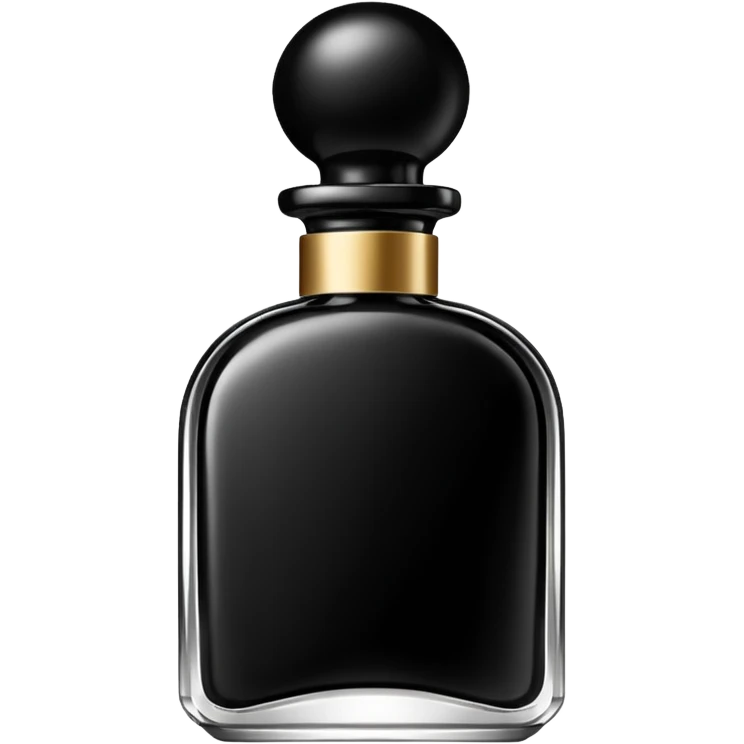 elegant black bottle of perfume (no face) emoji