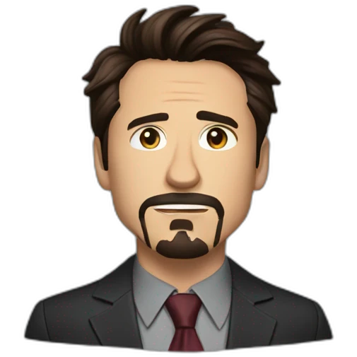 tony stark con notebook emoji