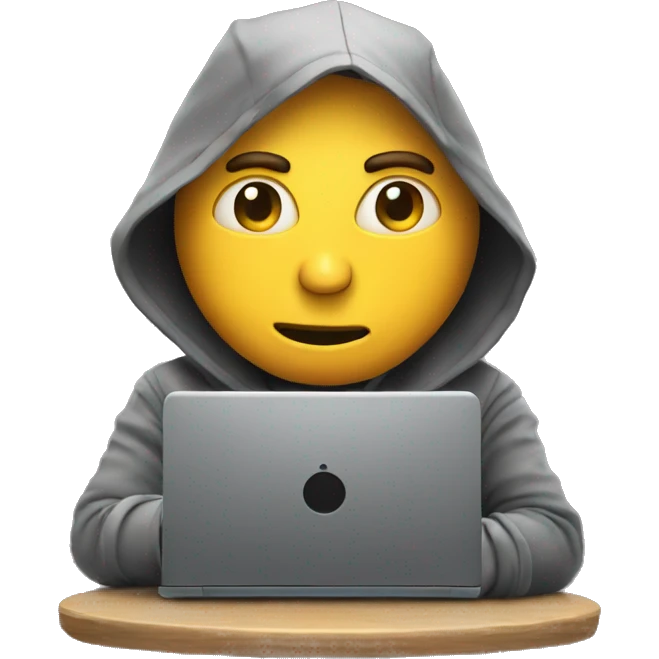 Hacker with a laptop emoji