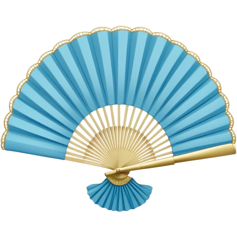 rococo blue fan emoji