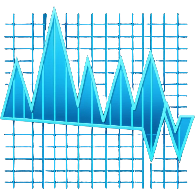 Create a stylized emoji that represents futuristic algorithmic trading. final result should feel sleek, high-tech, and forward-looking — like a blend of Wall Street and sci-fi. emoji