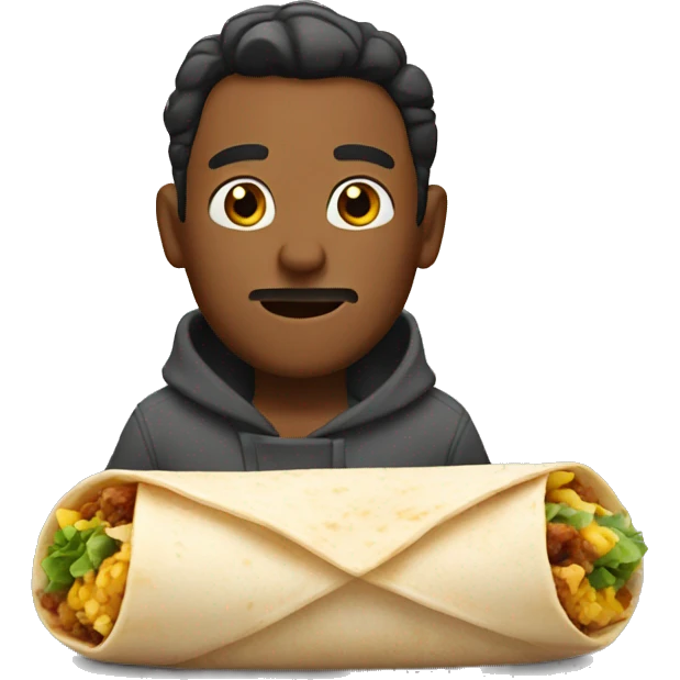 Men burrito emoji