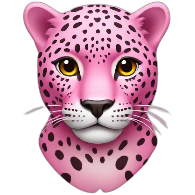 Pink jaguar emoji