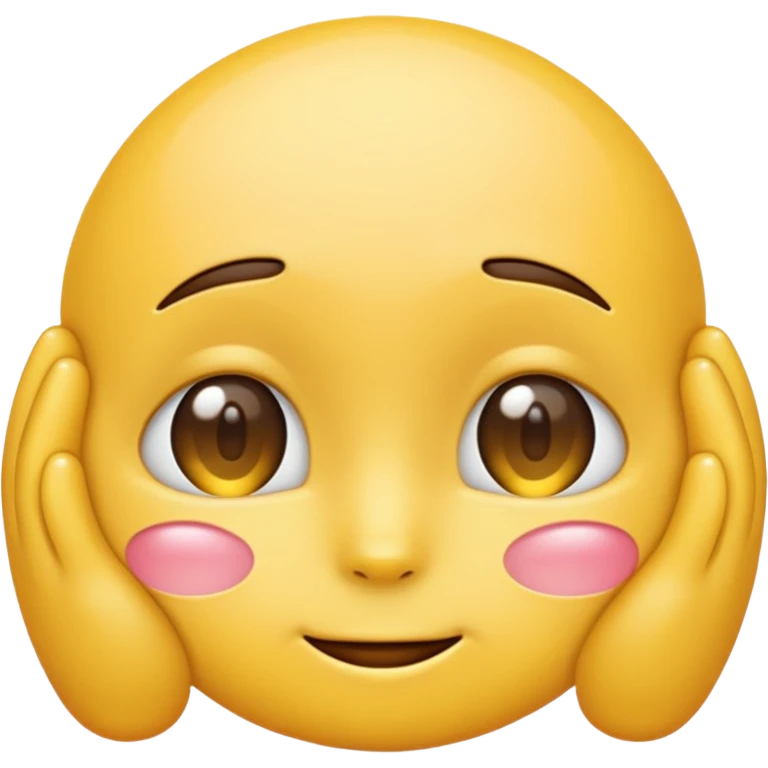 make the yellow emoji shy emoji