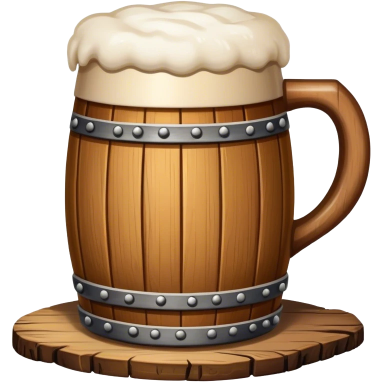 medieval tavern beer wood cup emoji