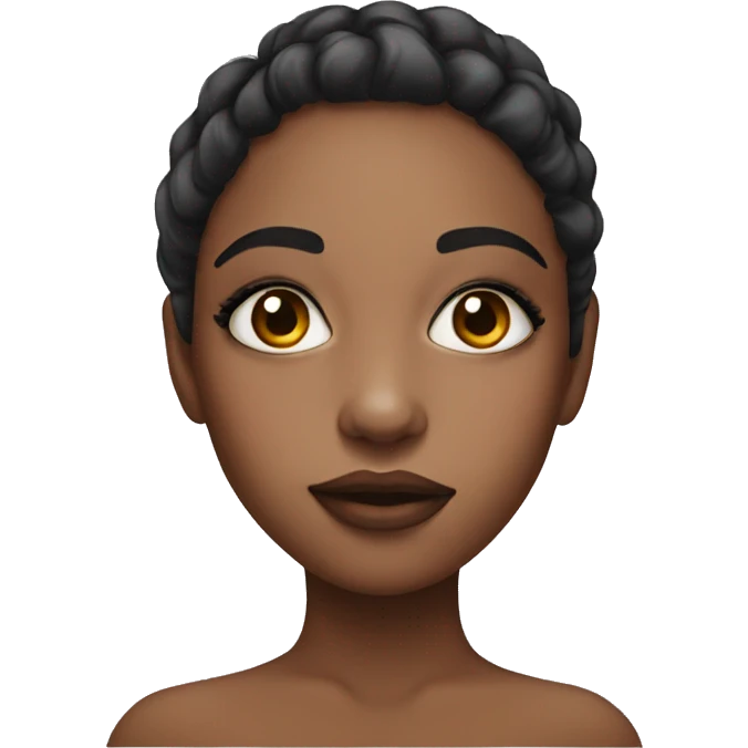 girl with make up portrait emoji