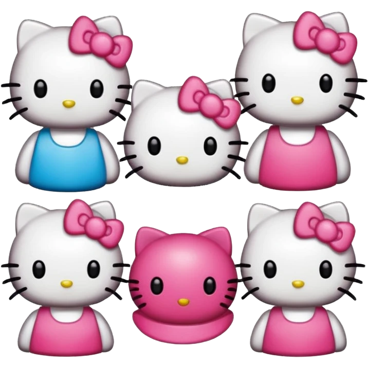 Hello Kitty stickers emoji