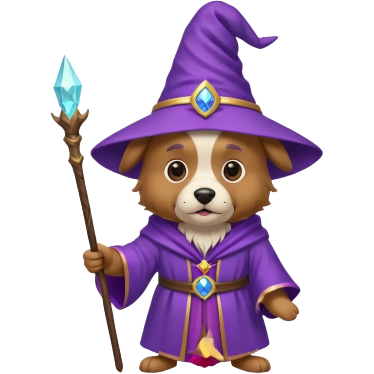 Dog wizard emoji