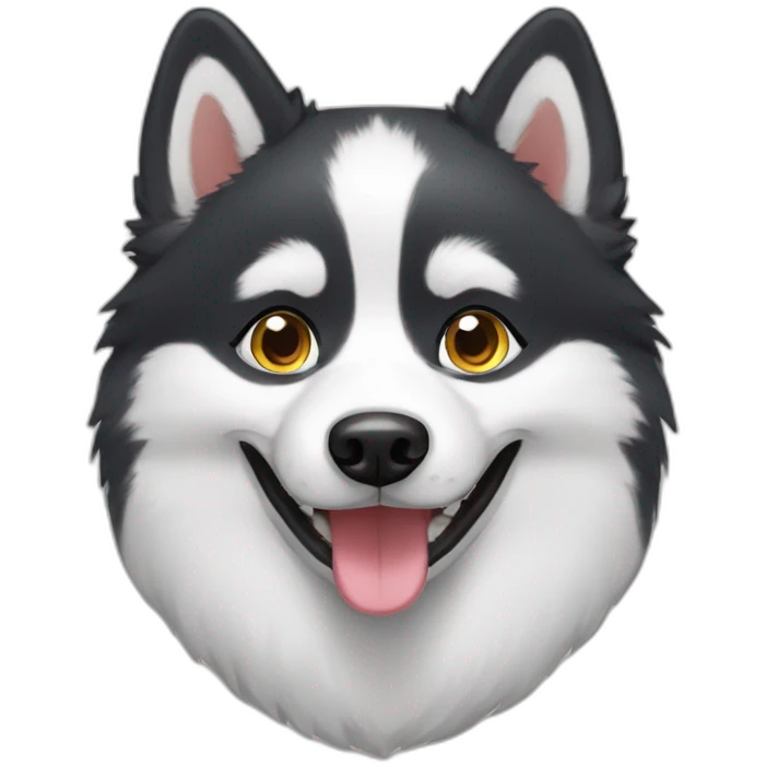happy pomsky emoji