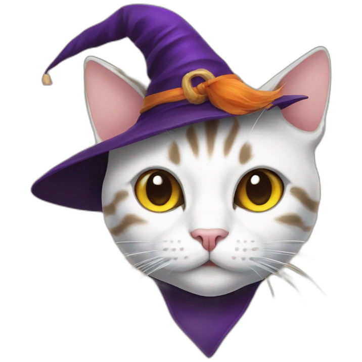 cat with witch hat emoji
