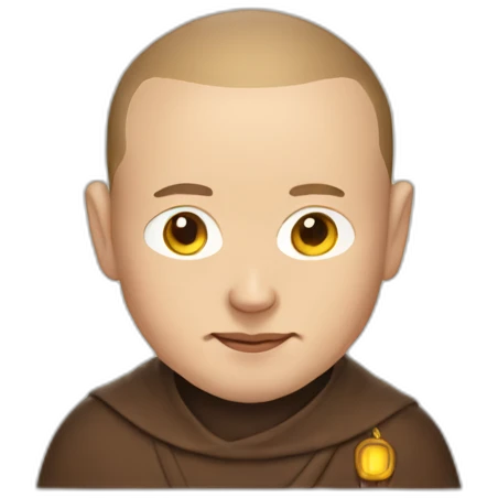 Elon musk as a monk emoji