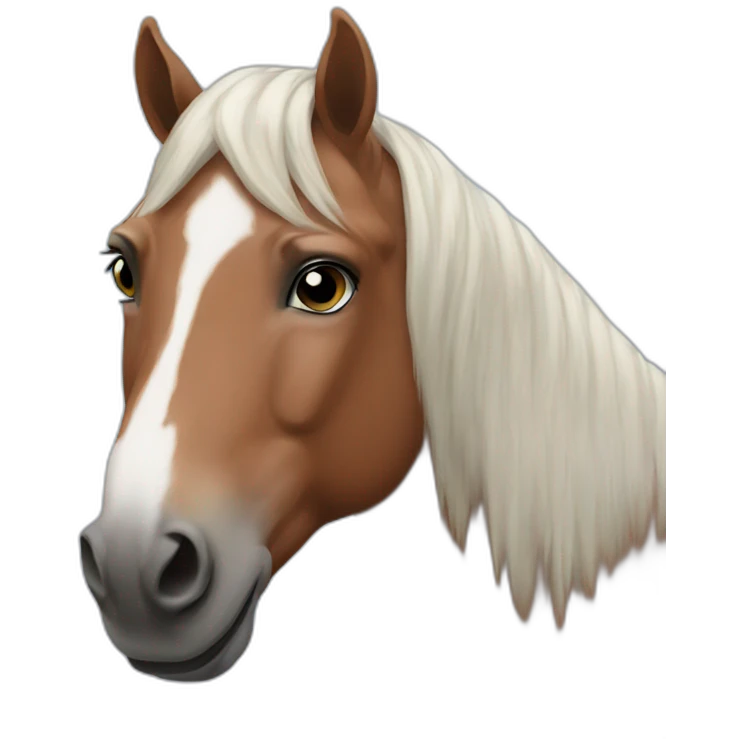 Horse with bubbles emoji