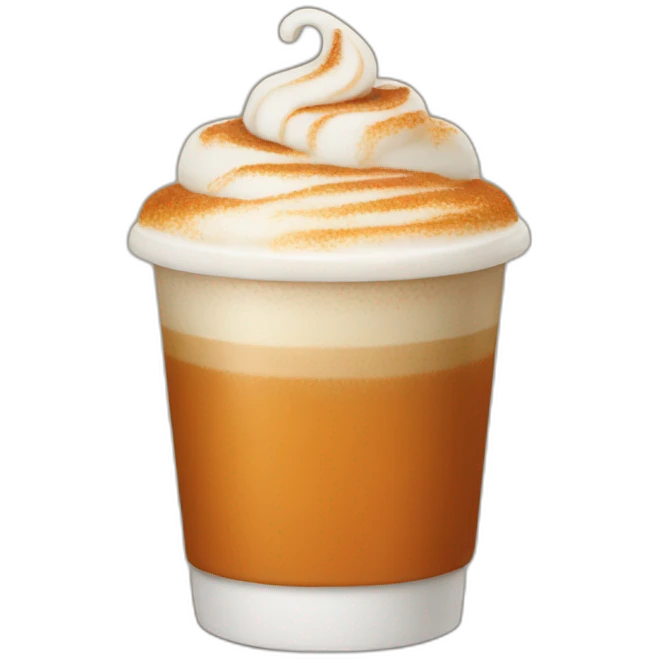 Pumpkin spice latte emoji