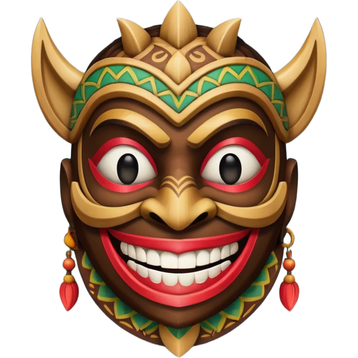 Mavi ünlü tiki emoji