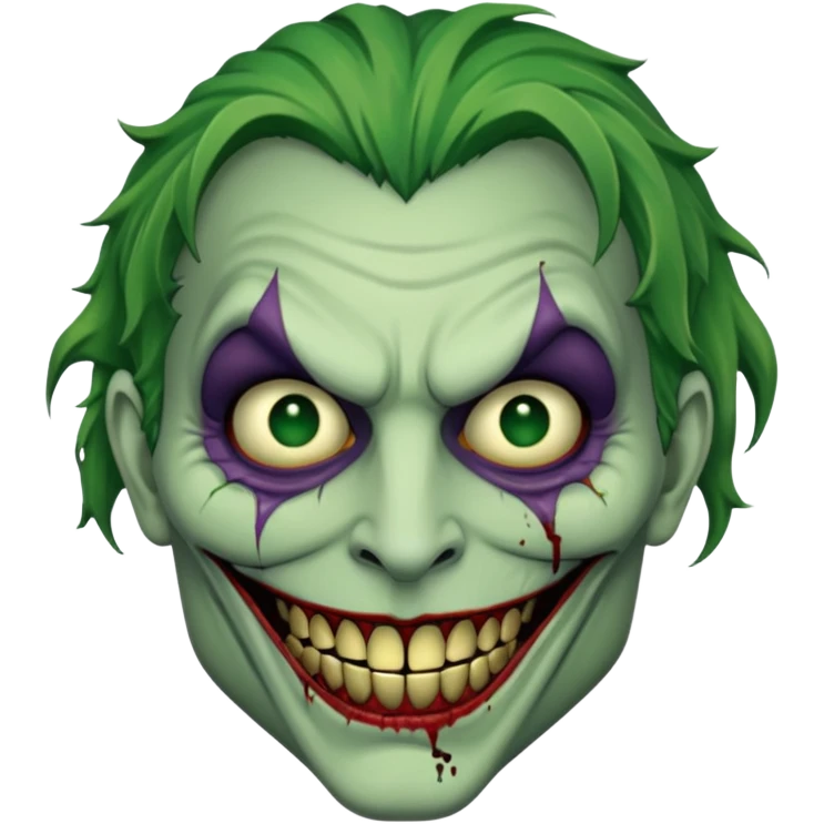 zombie joker face emoji