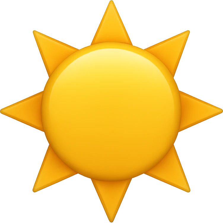 yellow sun emoji emoji