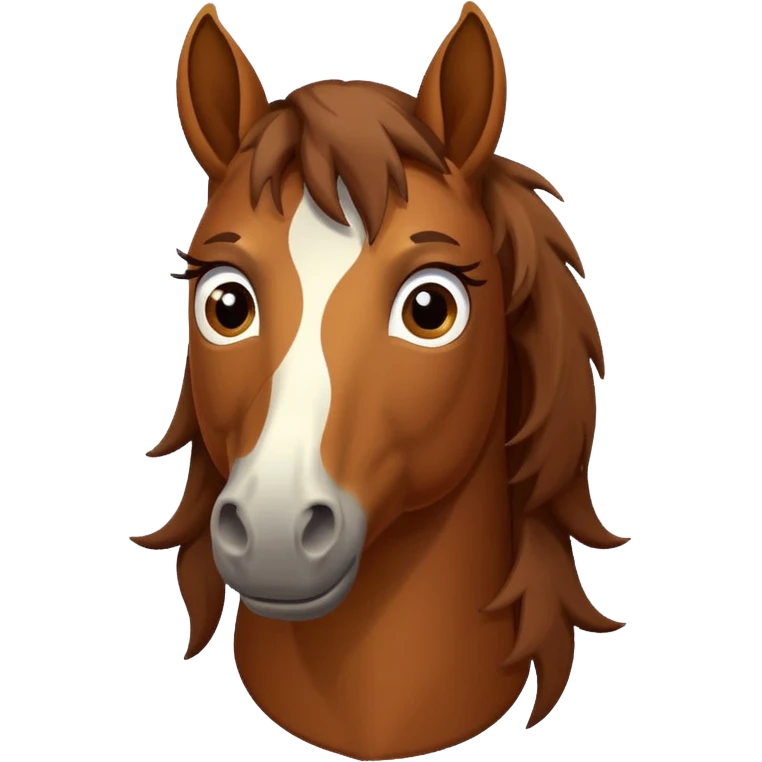 Confused horse with question marks emoji
