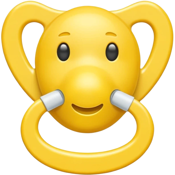 Chupeta amarela emoji