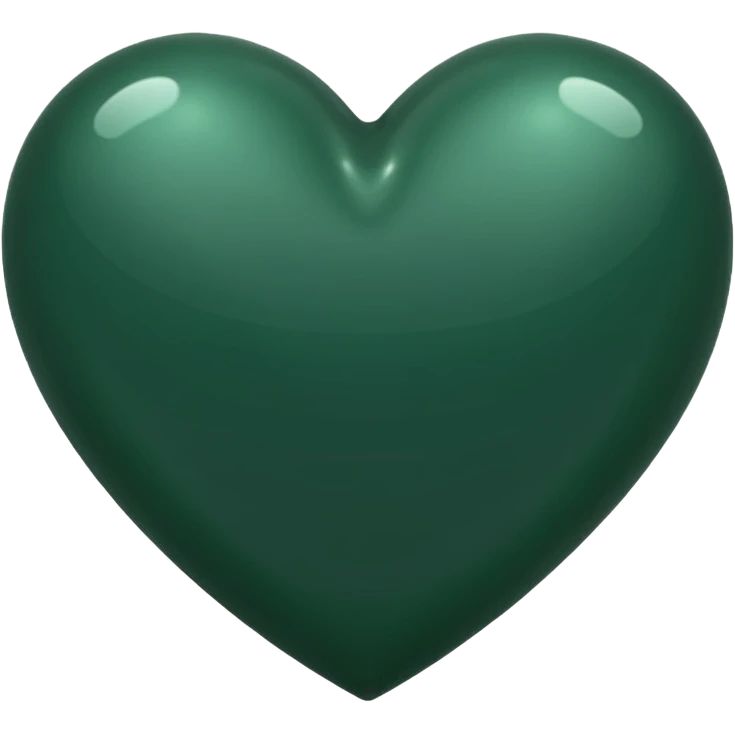 сердечко темно-зеленого цвета emoji
