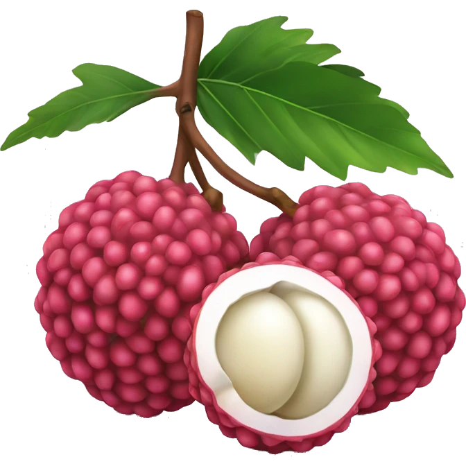 Lychee emoji