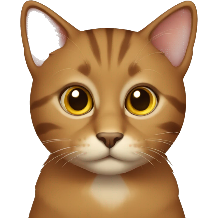 Brownish cat emoji