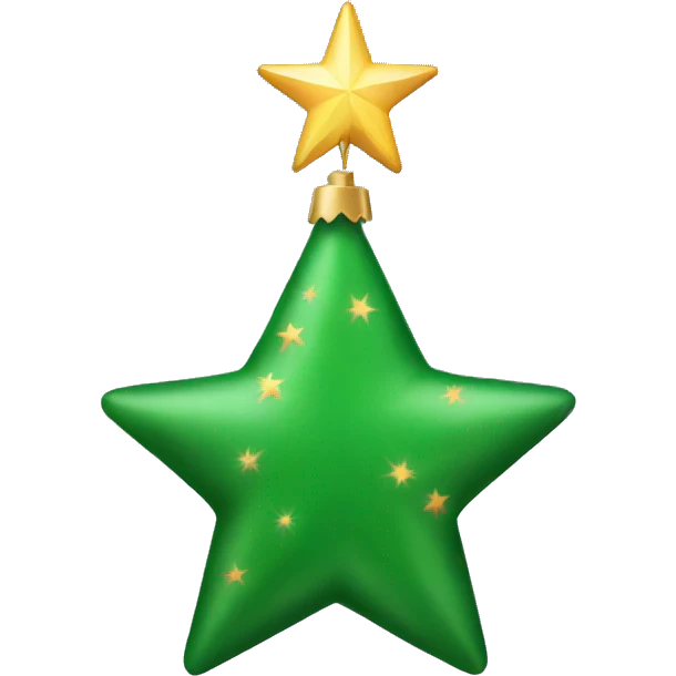 Christmas tree star emoji