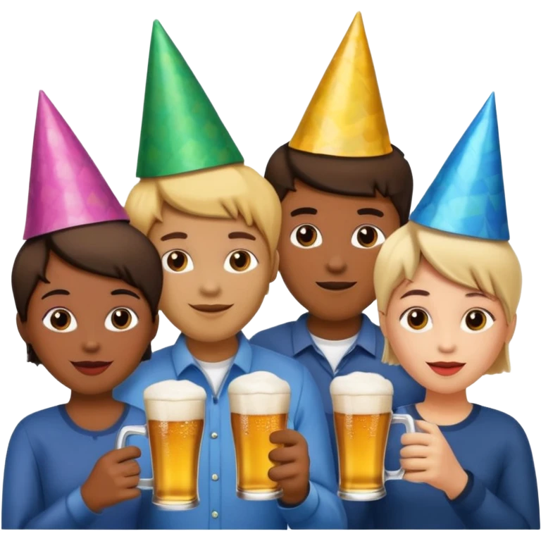 bola de discoteca bebiendo cerveza con amigos emoji