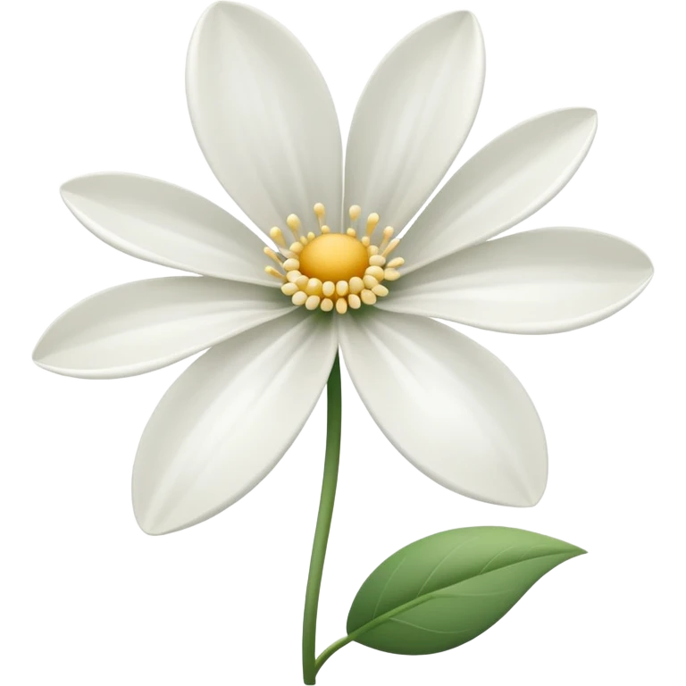 white flower  emoji