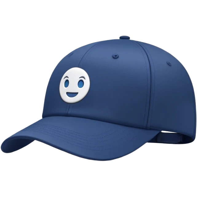 cap with a simple logo on the front panel emoji