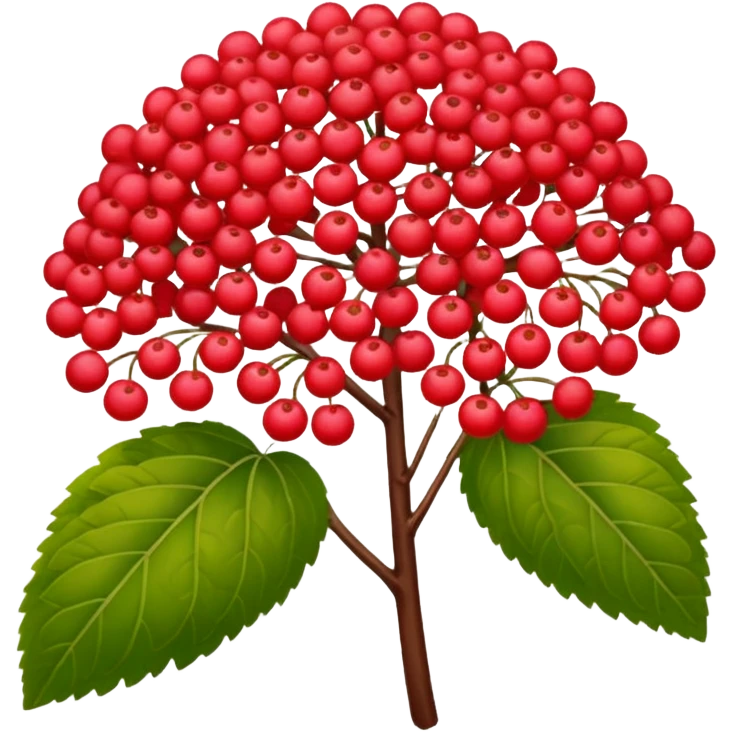 Red viburnum emoji