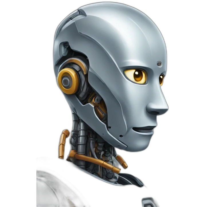 robot，half-length portrait emoji