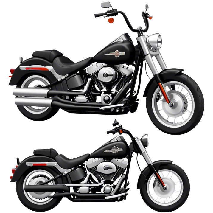 Harley-Davidson Cruiser - Harley-Davidson Softail (Model Year: 2021) (Iconic colour: Black) emoji