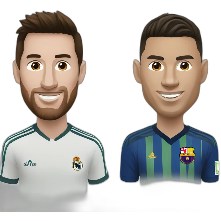 messi and ronaldo emoji