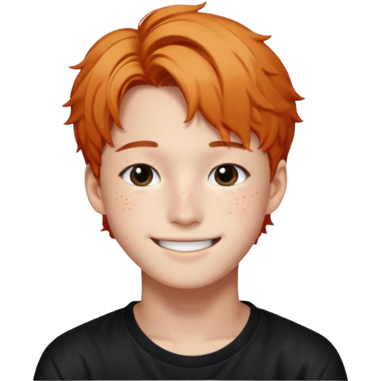 Felix from Stray Kids, K-pop idol with freckles emoji