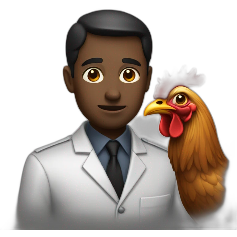 Noir qui mange du poulet emoji