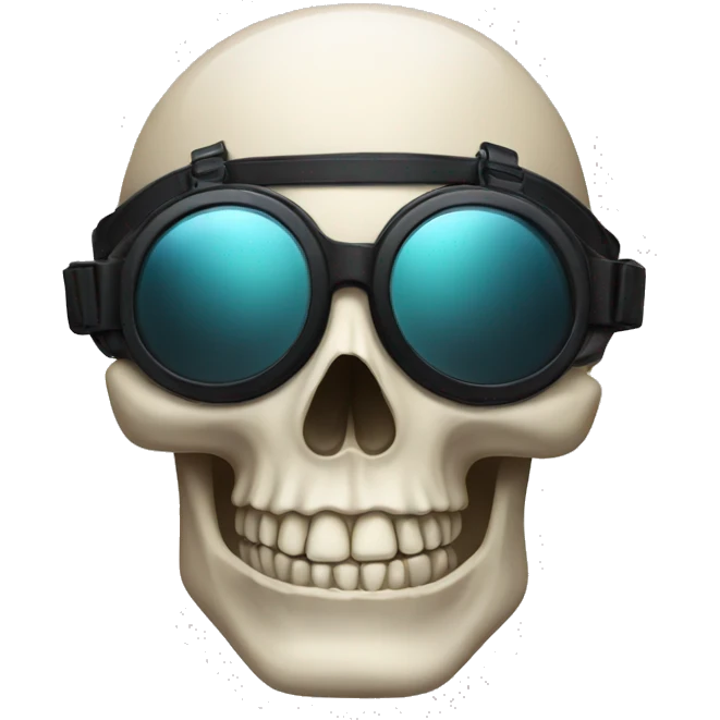 skull with black goggles  emoji