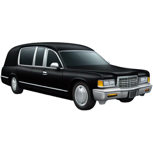 Black hearse  emoji