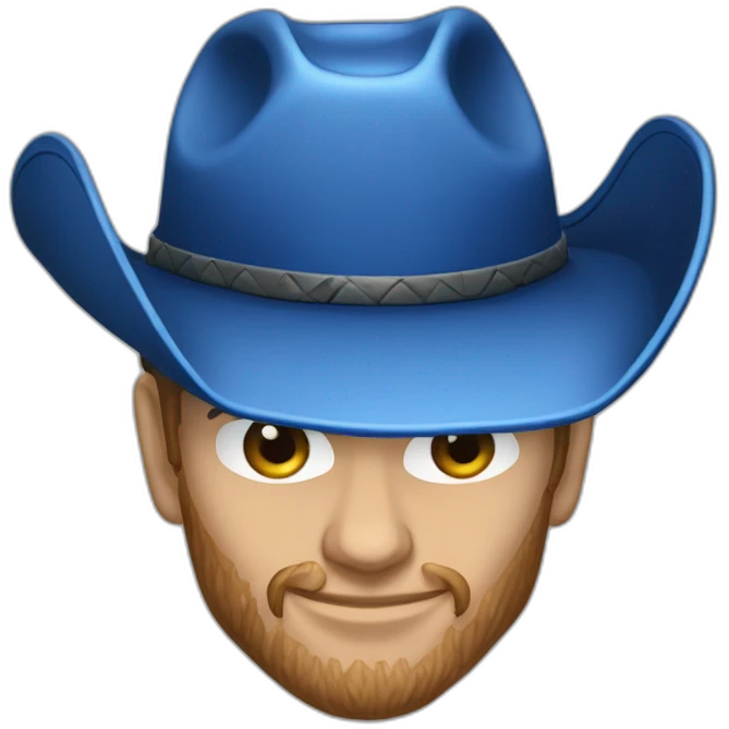 blue ford ranger raptor cowboy hat emoji