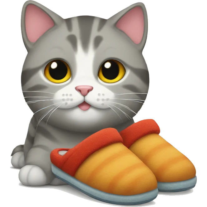 Cat with slippers emoji