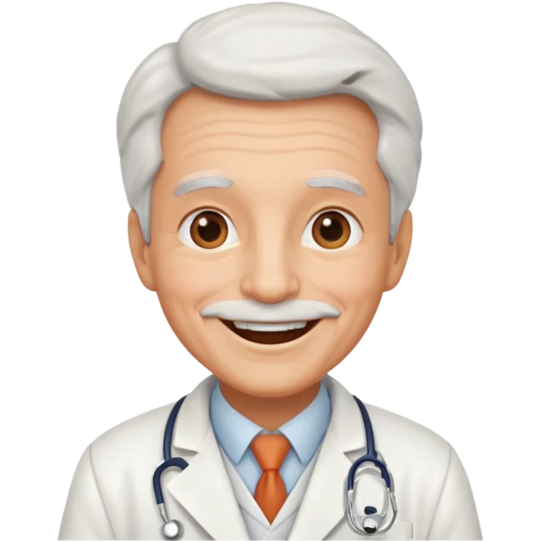 old happy doctor emoji