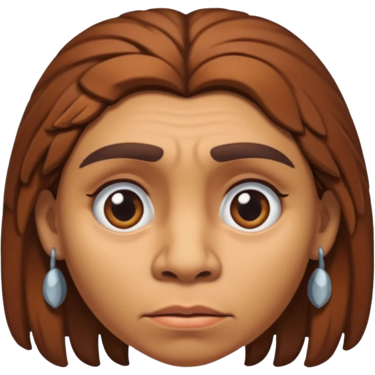 slack jawed female neanderthal emoji