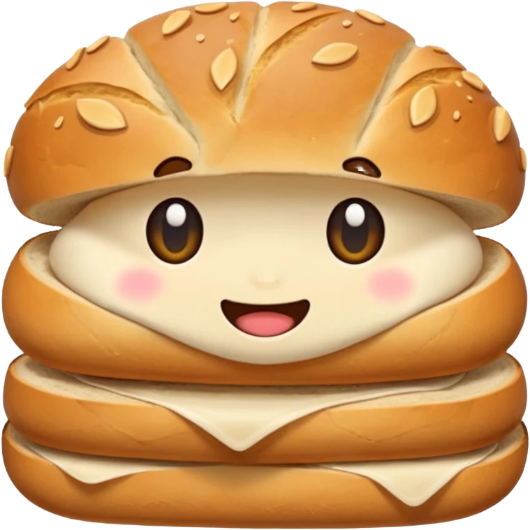 Sourdough with cute design emoji