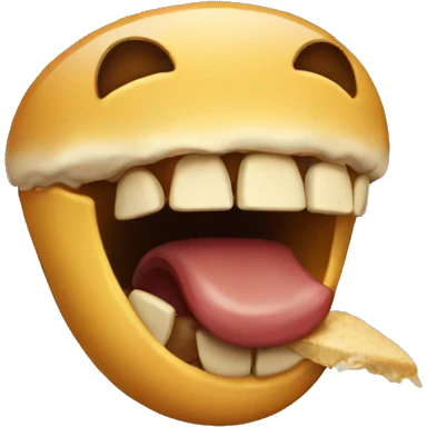 Taking a bite emoji