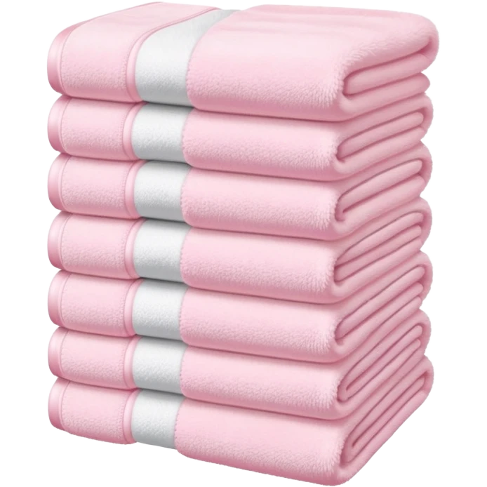 Light pink stacked towels emoji