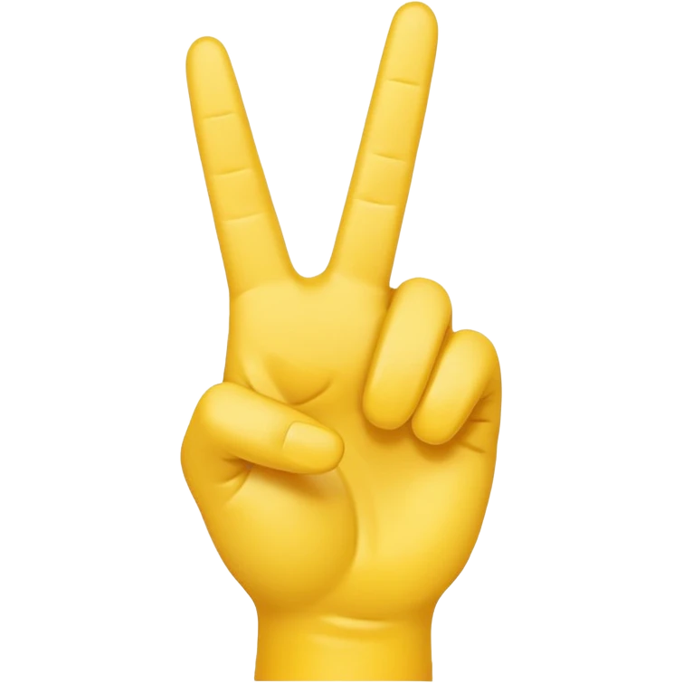 Right yellow hand
Peace sign but with thumb extended out  emoji