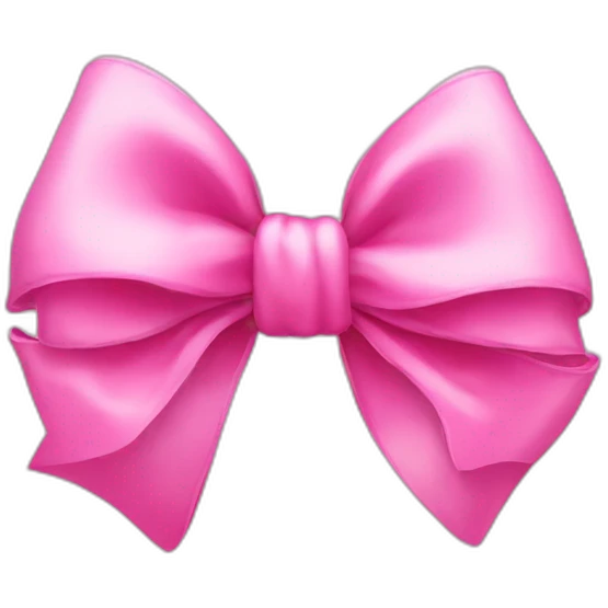 Pink bows emoji