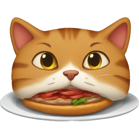 kebap yiyen kedi emoji
