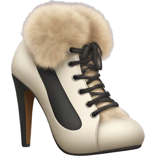 Shoes with fur in them emoji
