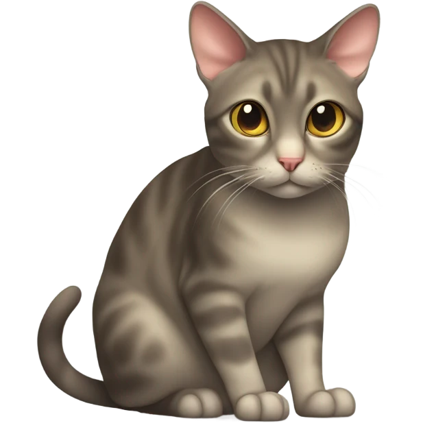 Cat hunting mouse emoji